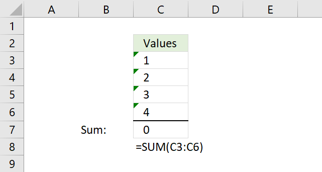 excel mac show formulas not for all cells